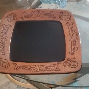 Laurel Burch Brown and Black Decorative Plate